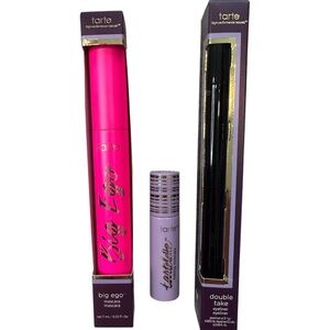 NEW Tarte Eye Makeup Lot Big Ego Mascara Black Eyeliner Set